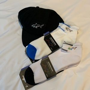 NWT GregNorman cap and socks